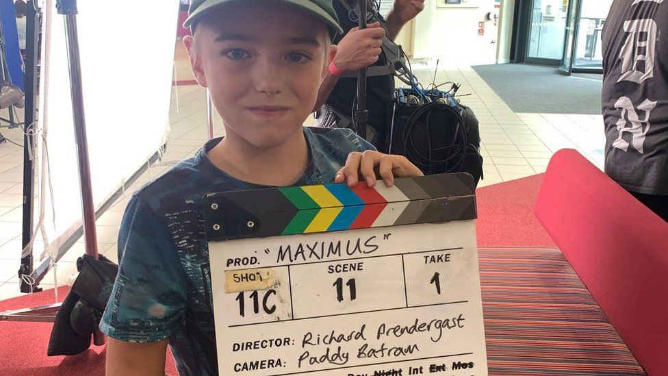 Max Rowlandson on Maximus film set