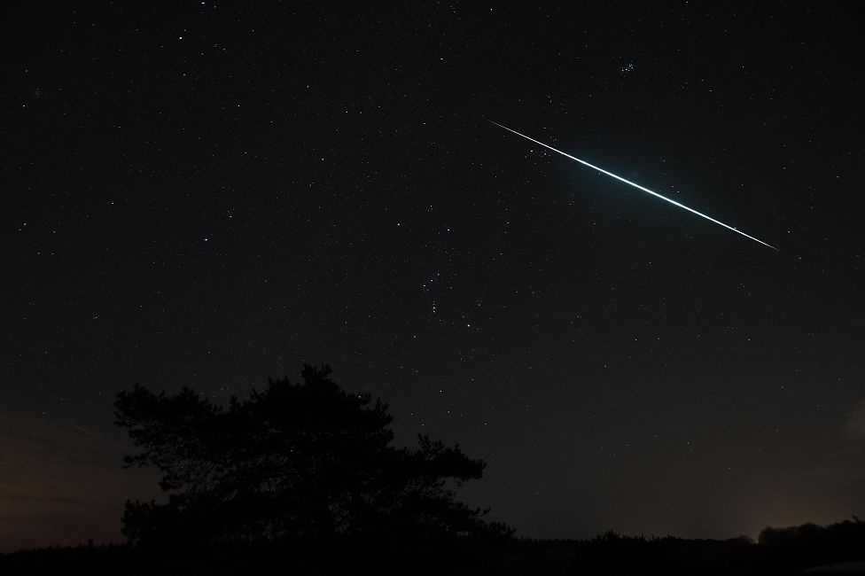 Geminid meteor shower seen in Lymington, Hampshire