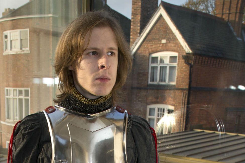 Dominic Smee in armour