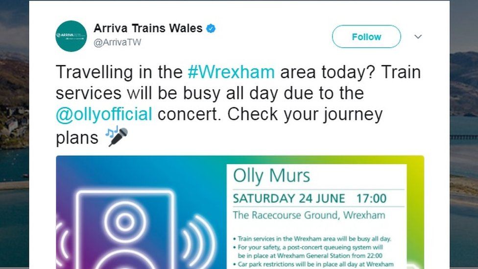 Olly Murs concert Wrexham road closures in place BBC News