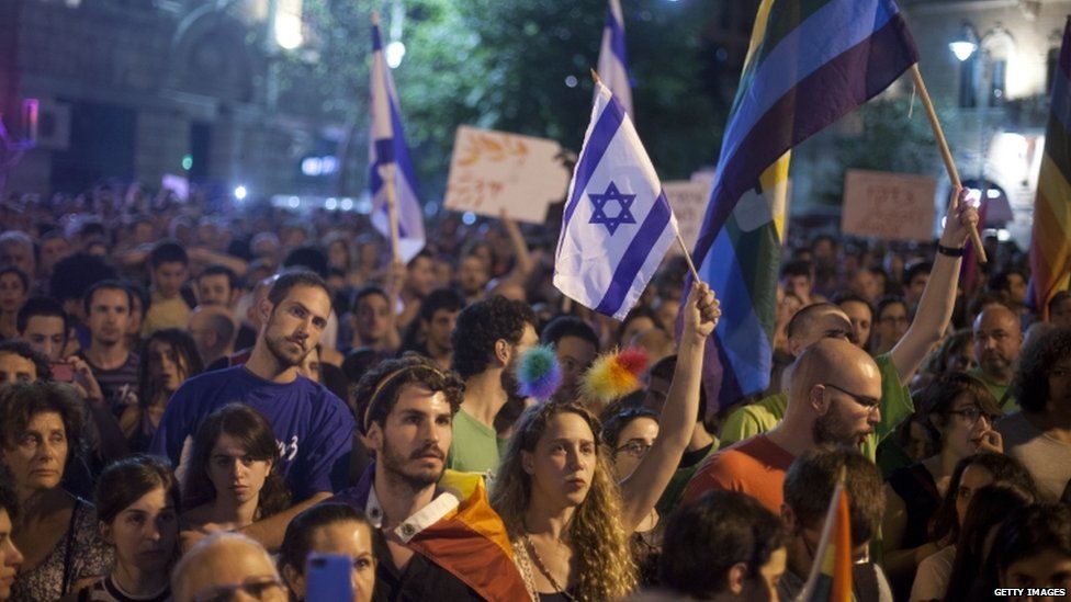 Thousands attended an anti-homophobia rally on Saturday in Jerusalem