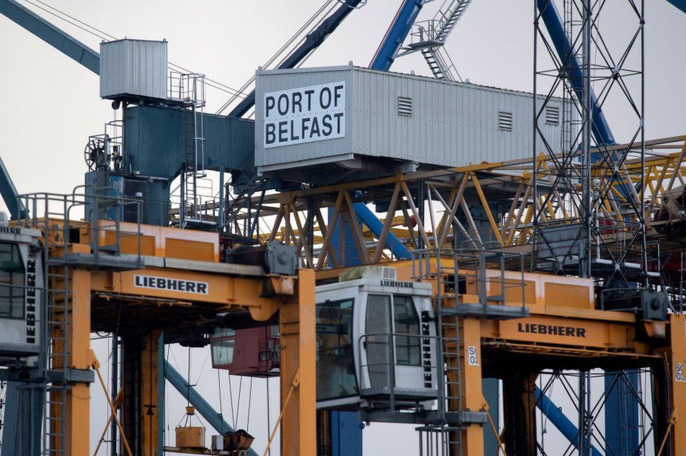 Cranes at Belfast Port