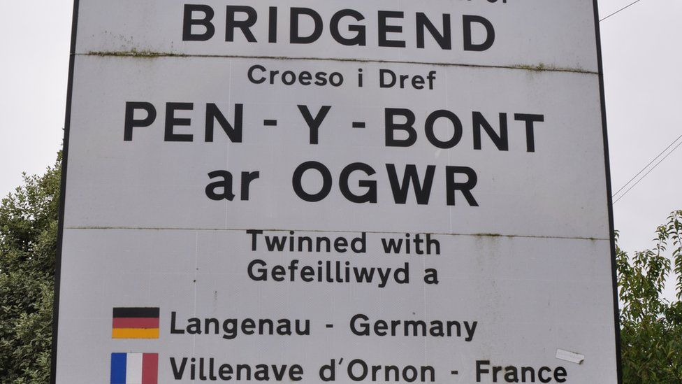 Photo of Bridgend sign