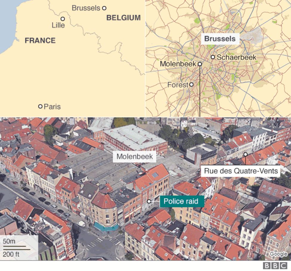 Brussels Raids Paris Attack Suspect Abdeslam Arrested Bbc News