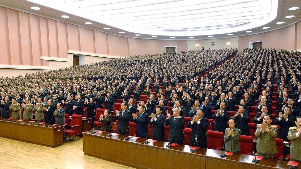 Korean Workers Party delegates attend a Party Convention in 2010