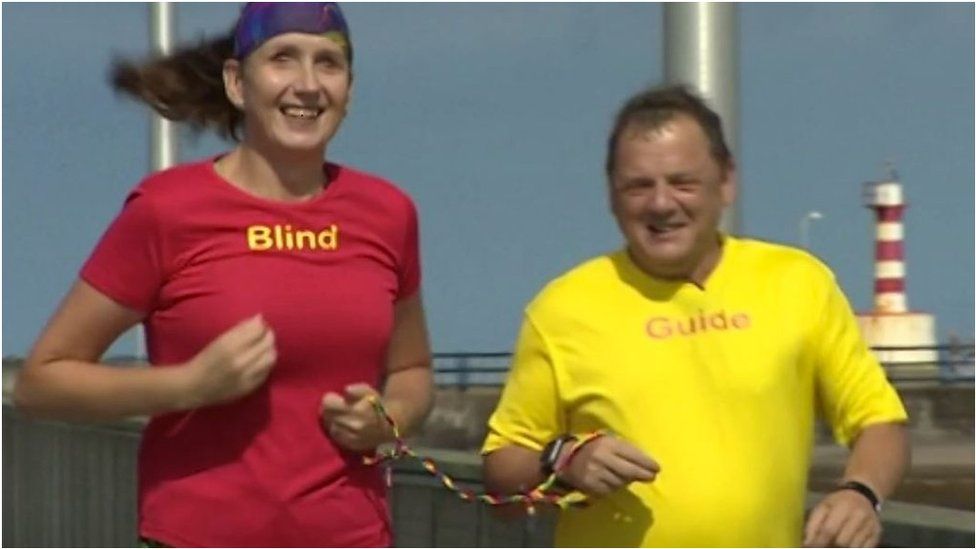 Sarah never thought exercise was for her after she lost her sight seven years ago.