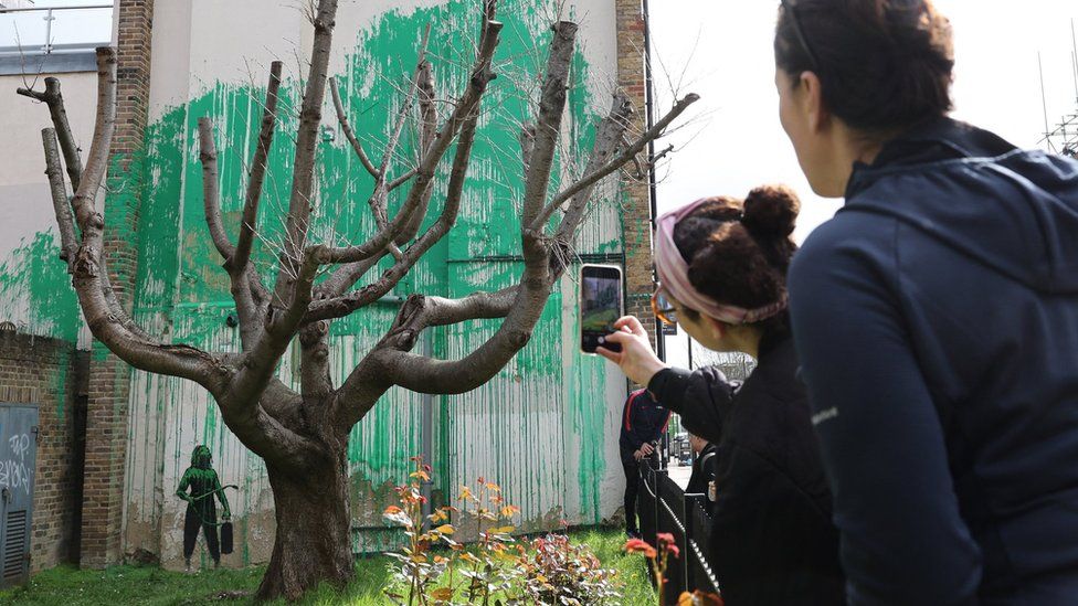 Banksy Confirms Tree Mural In London Is His Work Bbc Newsround