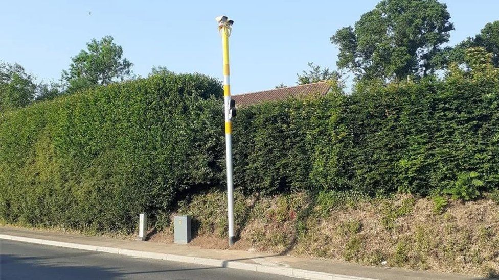Speed camera in Exeter Road, Exmouth