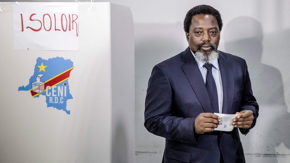 Joseph Kabila voting