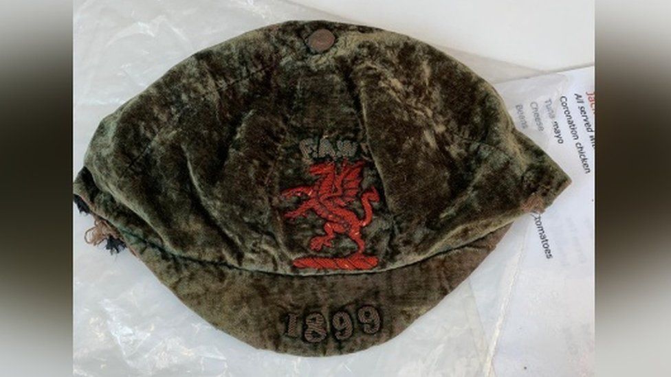 William Harrison's Wales cap from 1899