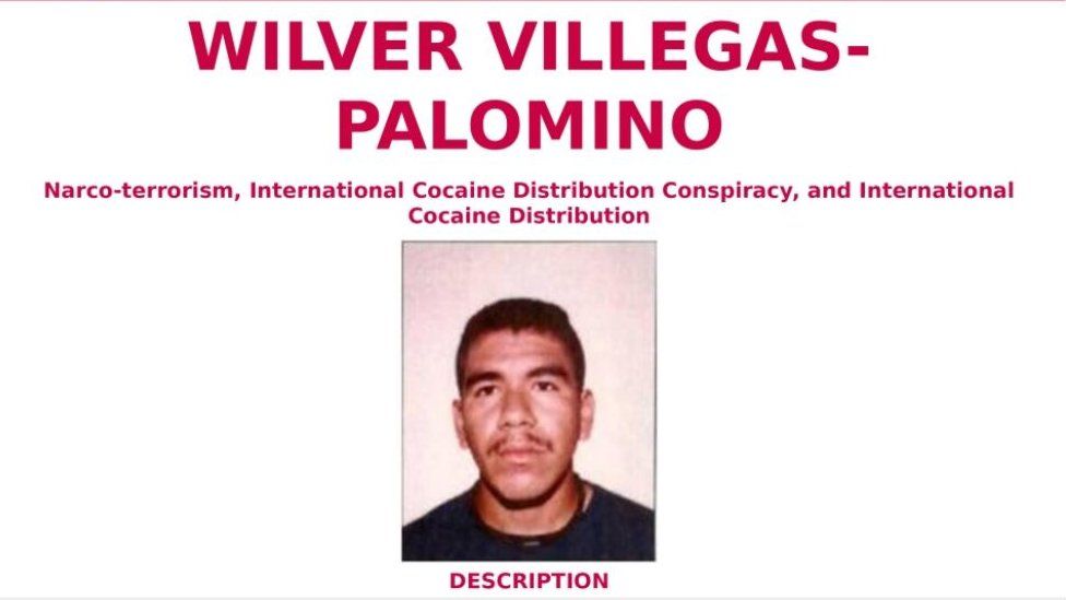 Screengrab of the FBI's Wanted poster for Wilver Villegas Palomino