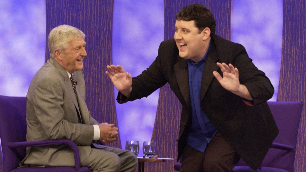 Sir Michael Parkinson and Peter Kay in 2003
