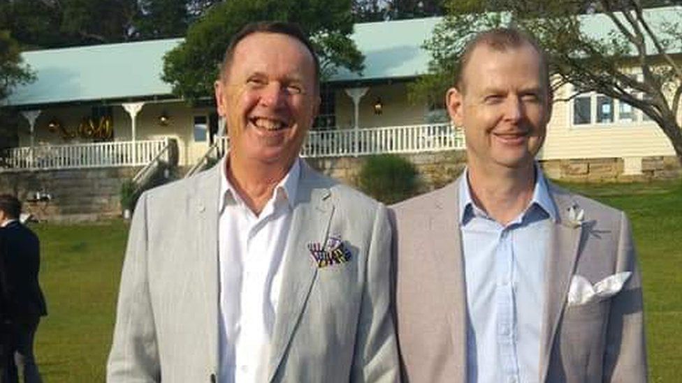 Frank Howarth and his husband