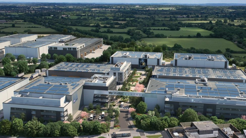 Proposed expansions for Sky Studios Elstree North, Borehamwood, Hertfordshire