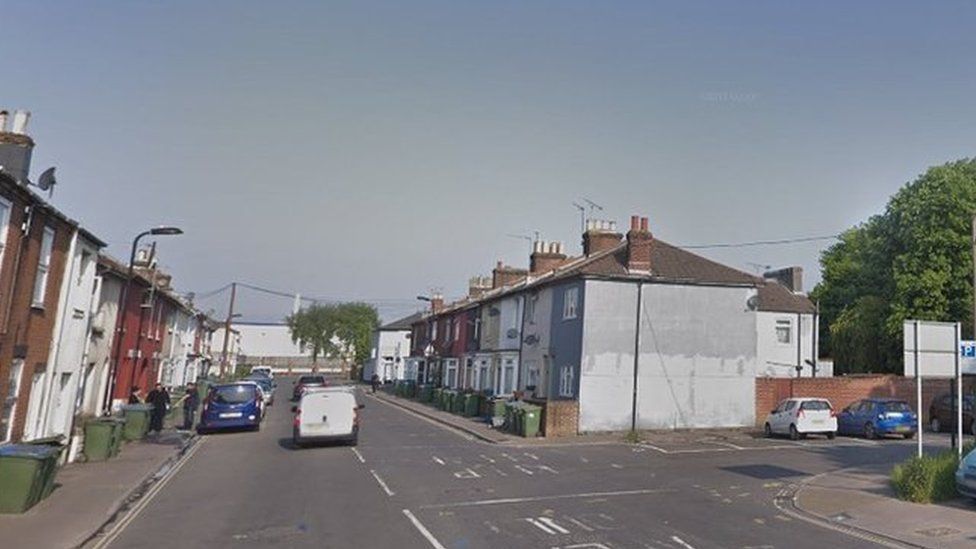 The woman was raped between Union Road (pictured) and Summers Street