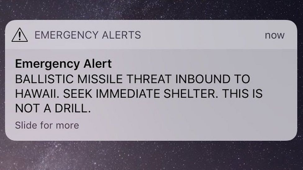 Hawaii alert: Employee who sent missile warning reassigned - BBC News