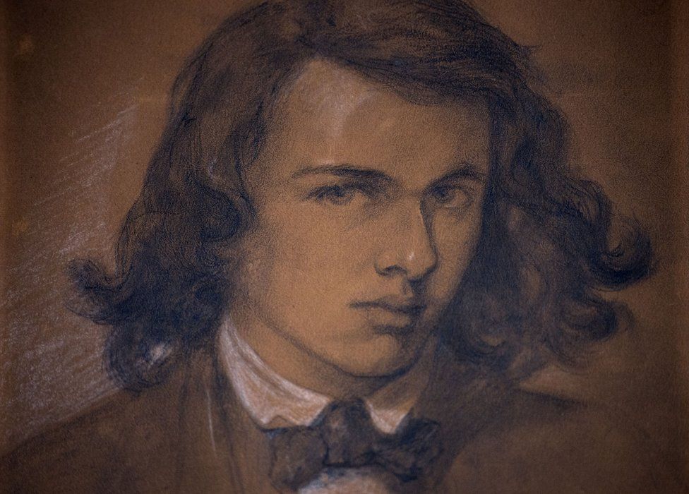 Self portrait by Dante Gabriel Rossetti