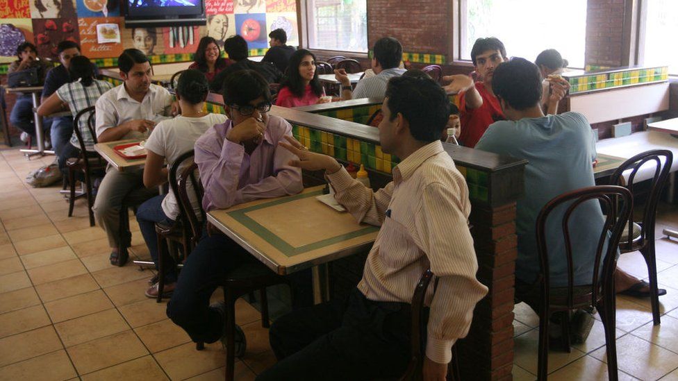NEW DELHI, INDIA � JUNE 12 : Nirula's , food joint at Kamla Nagar in New Delhi.
