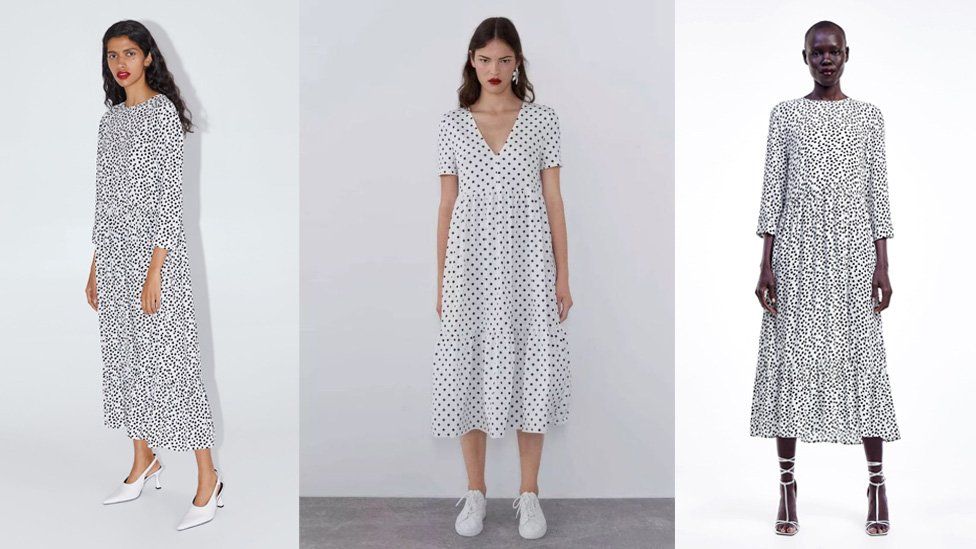 zara polka dot dress canada