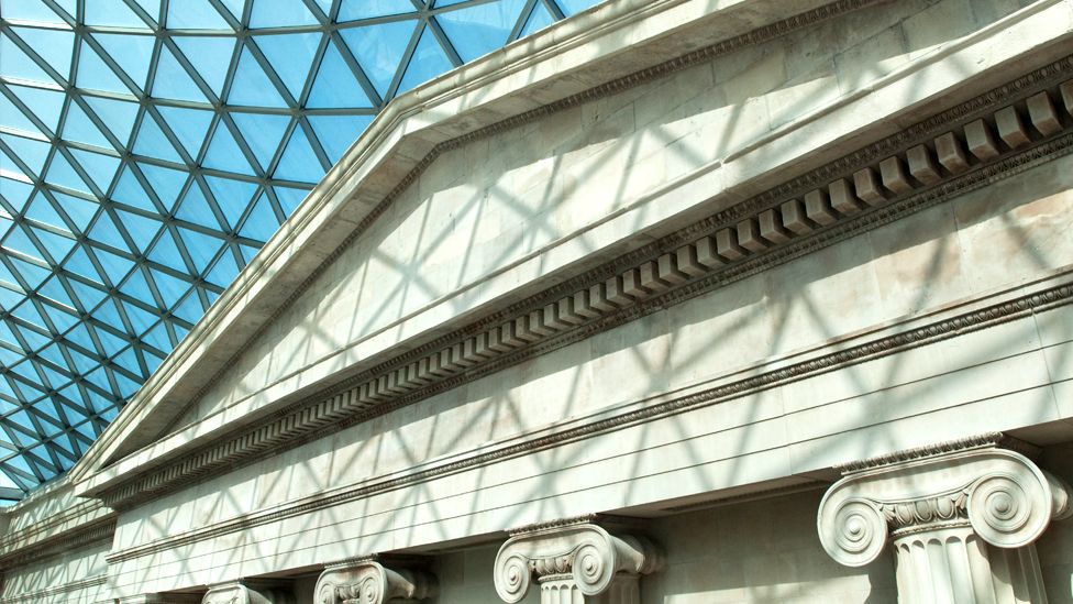 Interior of the British Museum in London