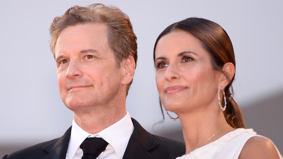 Colin Firth and wife