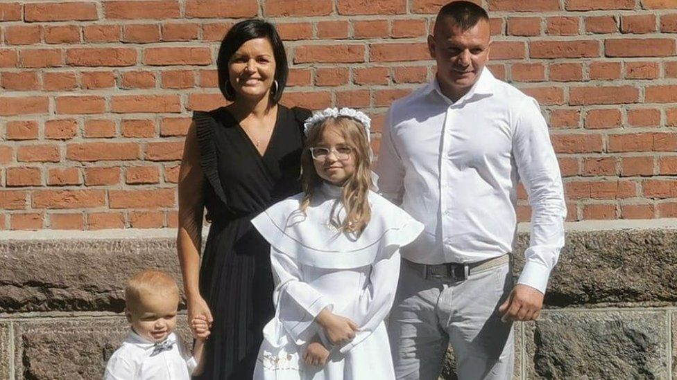 Dawid Wlodarczyk, 3, Monika Wlodarczyk, 35, Maja Wlodarczyk, 11, and Michal Wlodarczyk, 39