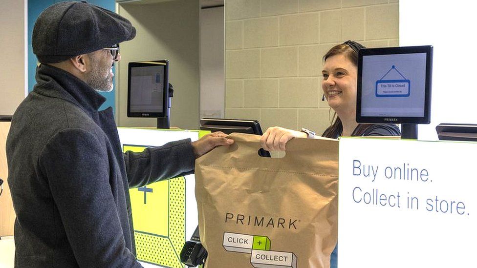 Click-and-collect services at Primark