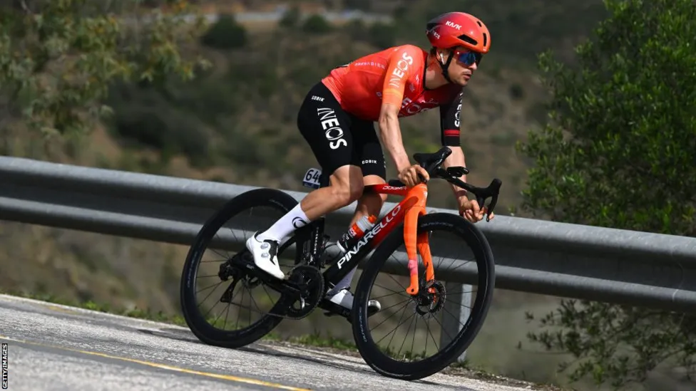 Tom Pidcock Withdraws from Itzulia Basque Country Following Time Trial Practice Run Crash.