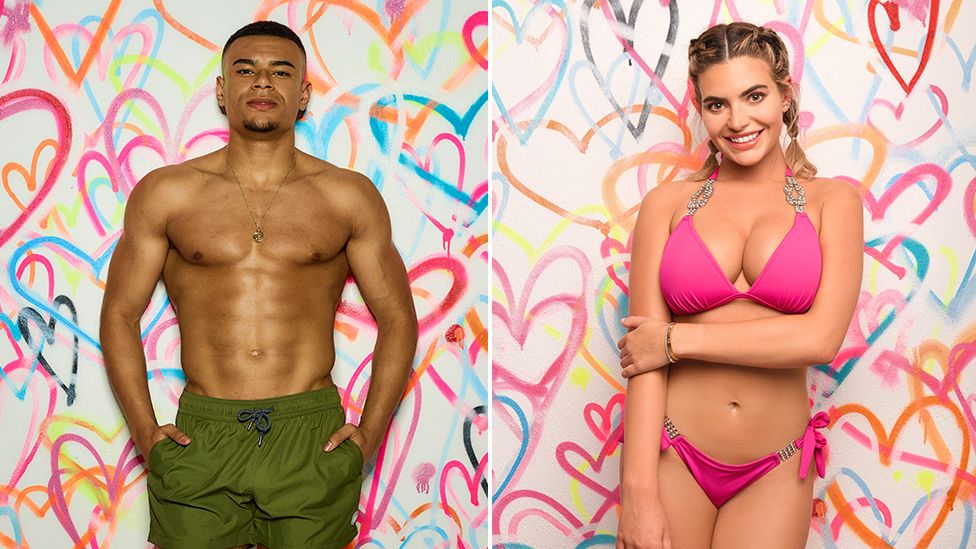 Love Island contestants Wes and Megan