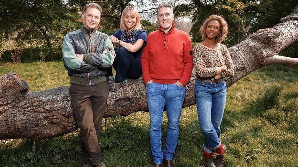 Springwatch presenters Chris Packham, Michaela Strachan, Iolo Williams and Gillian Burke