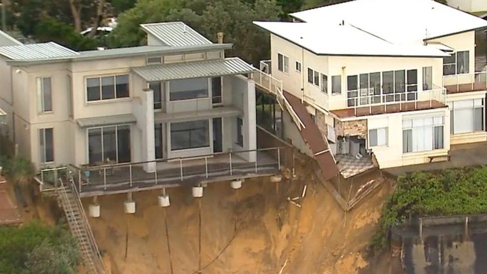 Homes with foundations eroded