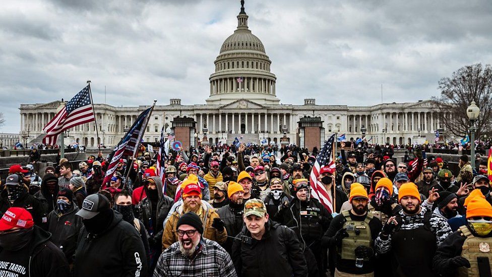 Rioters in Washington DC