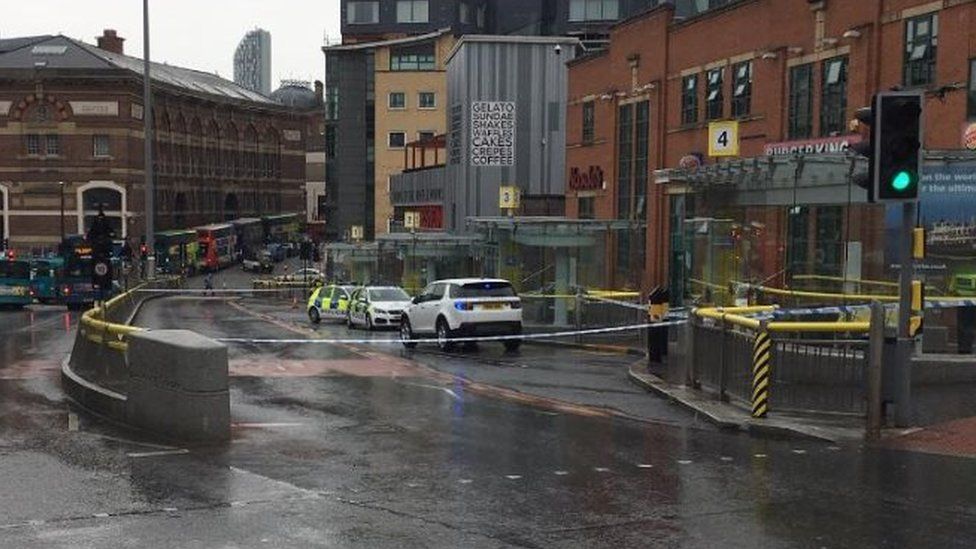 Scene of Queen Square bus station stabbing