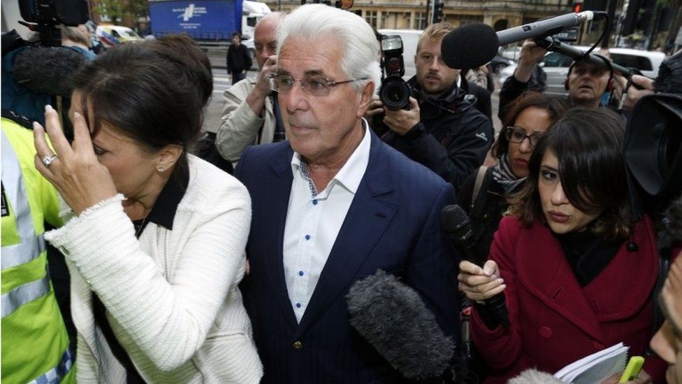 Max Clifford arriving at court