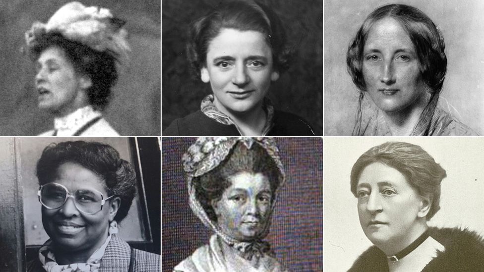 Emmeline Pankhurst, Ellen Wilkinson, Elizabeth Gaskell, Louise Da-Cocodia, Elizabeth Raffald, Maragaret Ashton