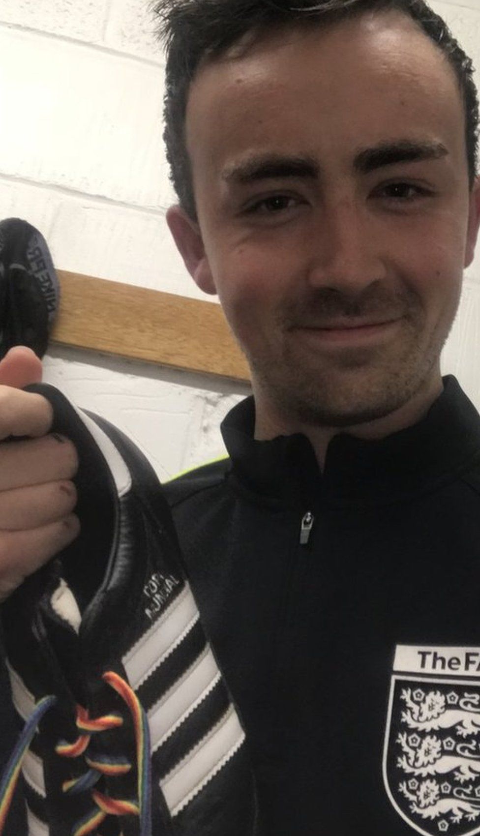 Referee Jackk Oxenham thinks Rainbow Laces helps football fans who might privately be struggling to come out