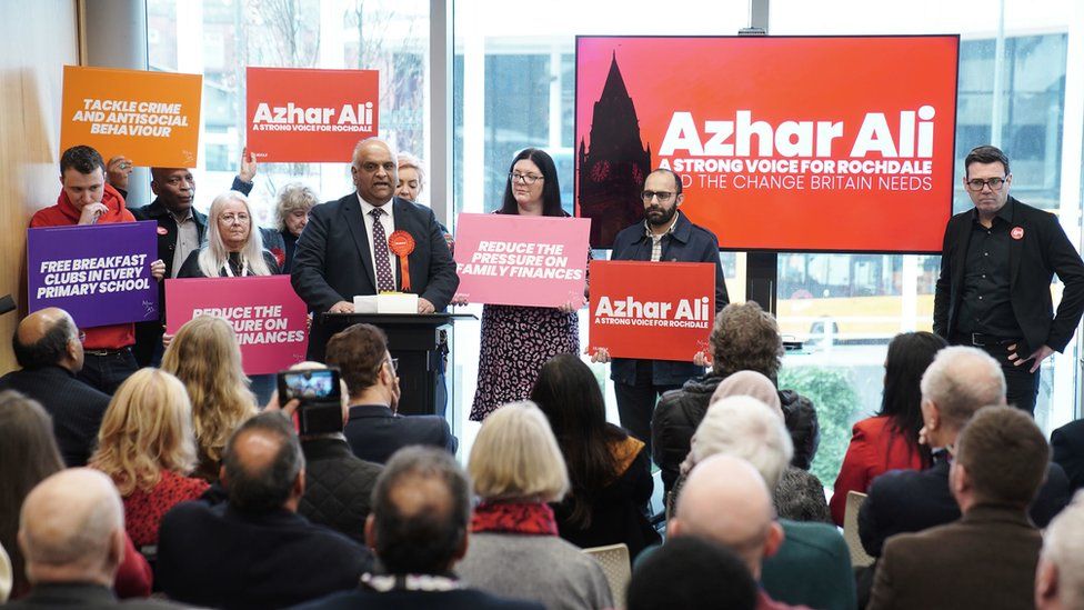 Labour withdraws support for Rochdale candidate Azhar Ali over Israel ...