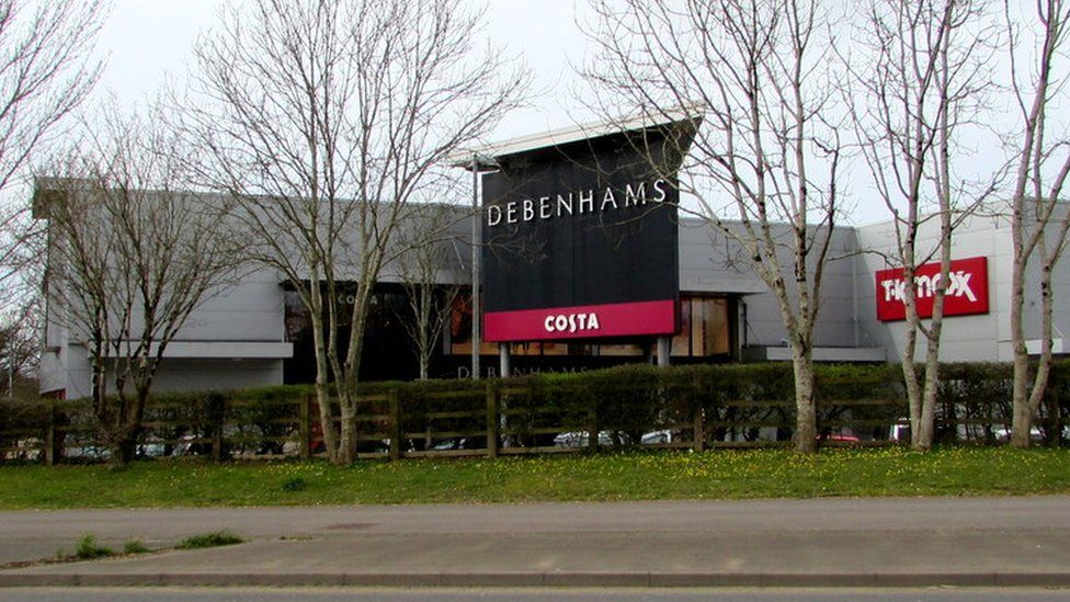 Debenhams at the Withybush retail park