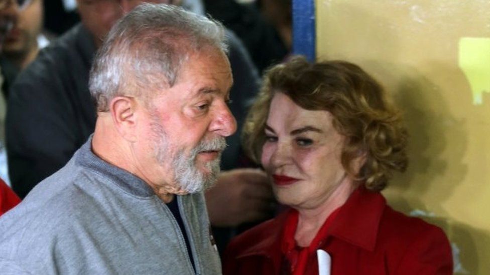 Luiz Inacio Lula da Silva and his wife Marisa Leticia. Photo: October 2016