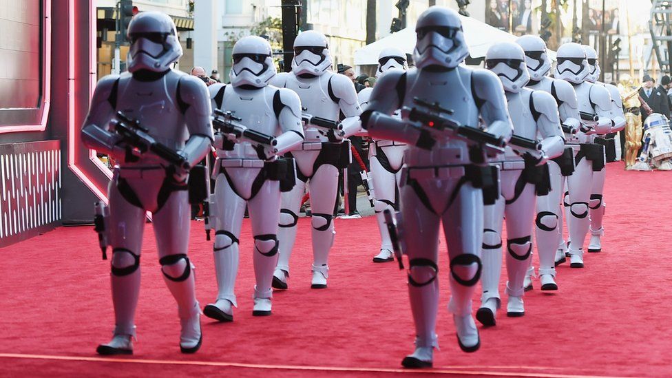 Stormtroopers at The Force Awakens premiere in Los Angeles