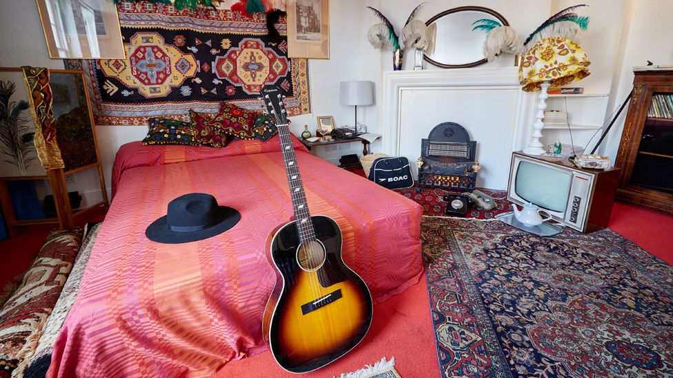 Interior of Jimi Hendrix's house