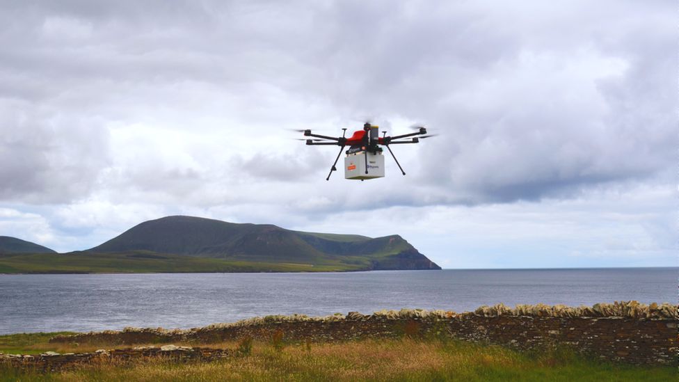 Orkney mail drone