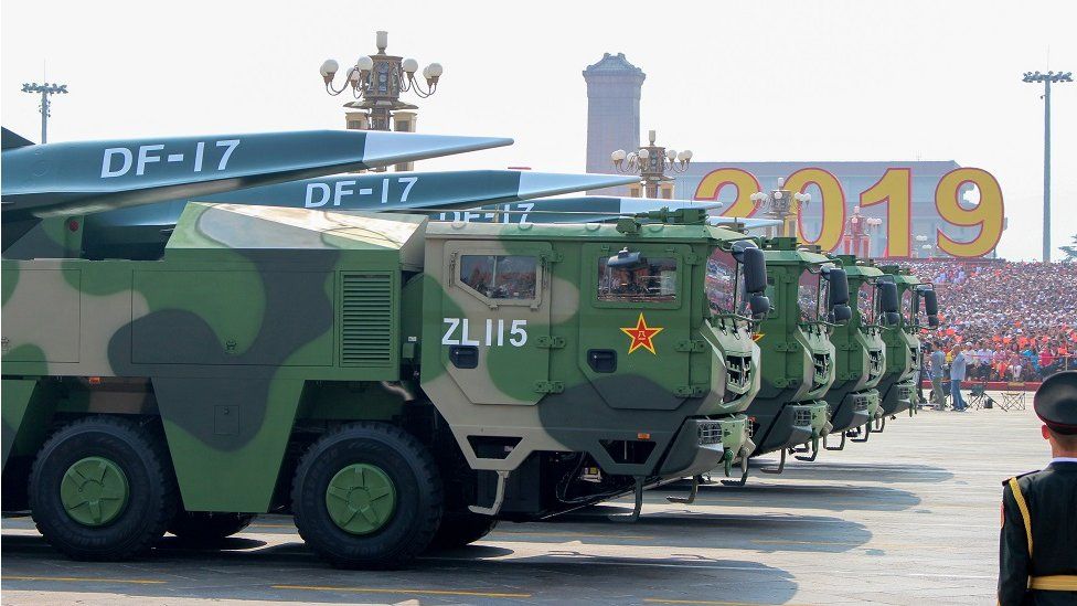 China's hypersonic glide vehicles featured in a 2019 Beijing parade