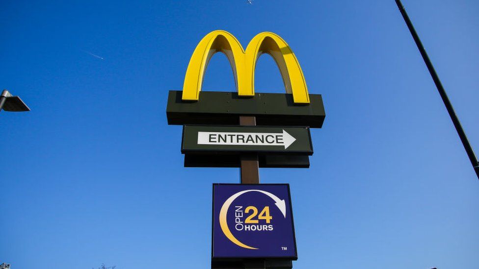 A McDonald's accelerated  nutrient  sign