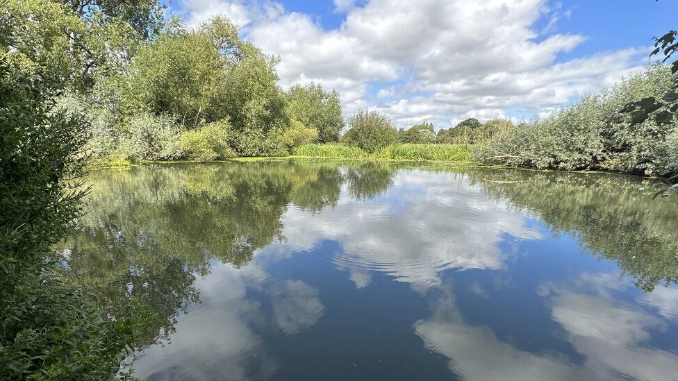 Parson's Pleasure from across the River Cherwell