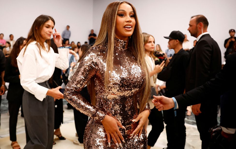 Cardi B attends Fendi Haute Couture Fall/Winter 2023-2024 collection show in Paris, France, July 6, 2023.