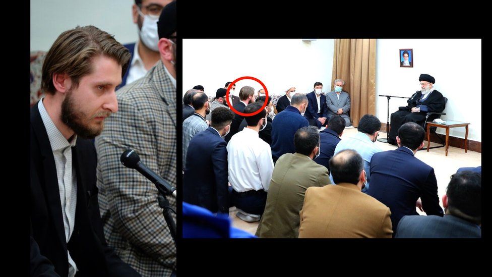 Mohammadhussein Ataee, pictured at a meeting with Ayatollah Khamanei