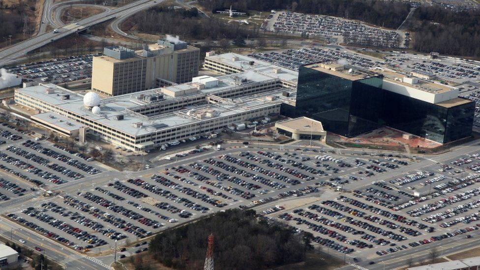 An aerial view shows the National Security Agency (NSA) headquarters in Ft. Meade, Maryland, US on 29 January, 2010.