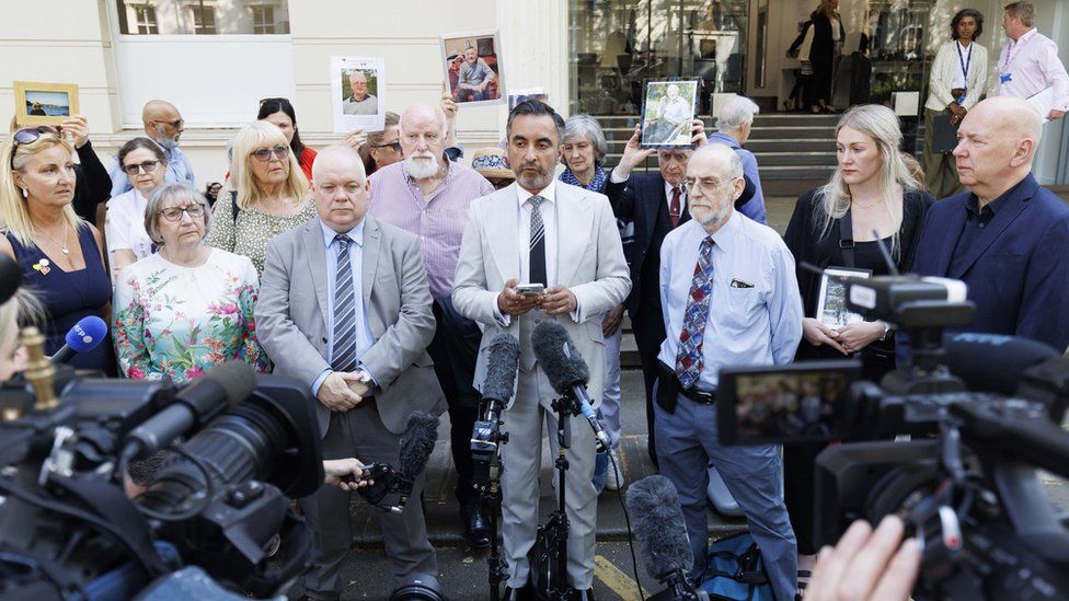 Aamer Anwar and the bereaved group