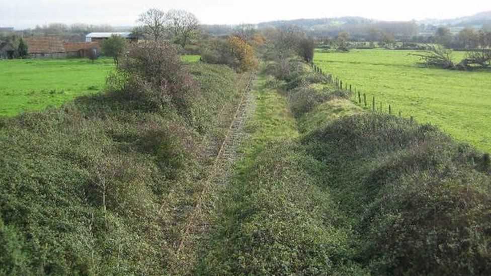 Current railway line between Portishead and Bristol